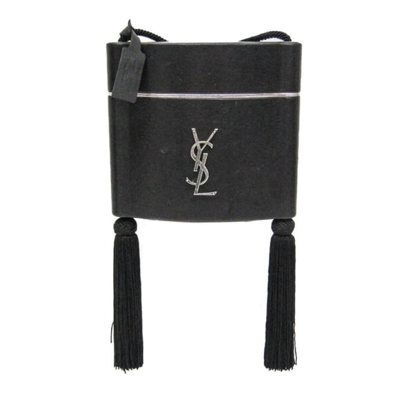 Pre-Owned Yves Saint Laurent Opium 533198 Women's Leather Shoulder Bag Black