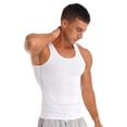 thumbnail image 5 of Sinleey Men's Quick Dry Workout Tank Top Gym Muscle Tees Fitness Bodybuilding Activewear Swimming White L, 5 of 8