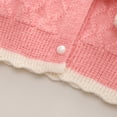 thumbnail image 6 of GYRATEDREAM Toddler Girls Crewneck Cardigan Sweaters Long Sleeve Kids Button Cotton School Uniform Knit Tops Outwear for 6-7Y Pink, 6 of 10