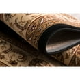 thumbnail image 3 of 5â€™ x 8â€™ Black and Tan Floral Vines Area Rug, 3 of 8