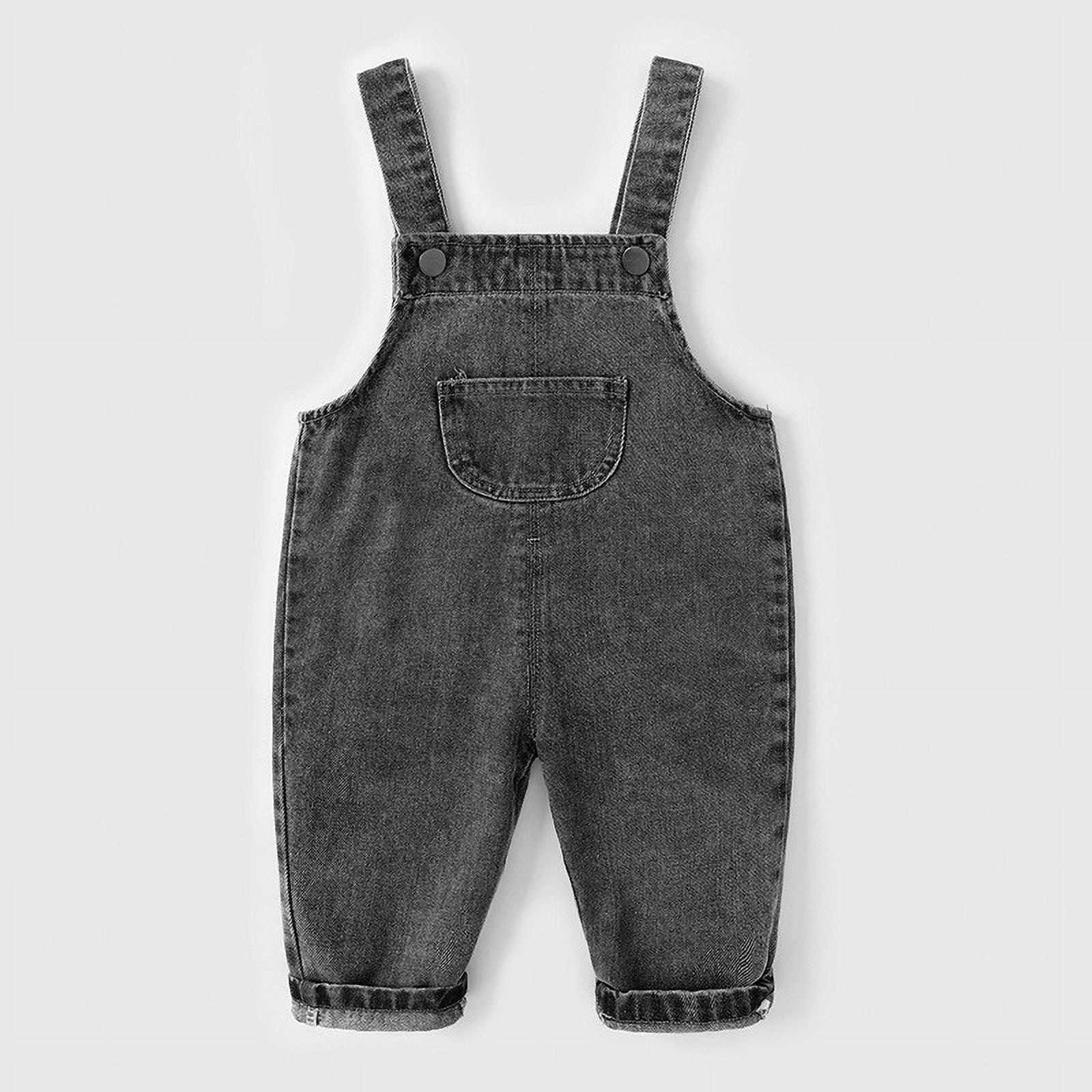 Tawop Baby Denim Overalls Stylish Cute Jumpsuits ,12-18 Months