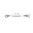 thumbnail image 2 of HAMPPLIES Yoga Mat Band Purple Cotton Eyelet Design For Pilates 1Pcs, 2 of 8