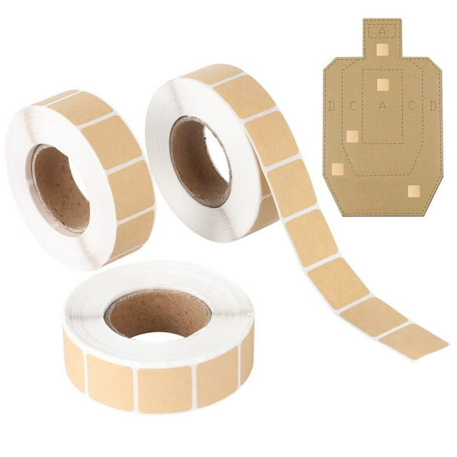 3000 Pieces, 3 Rolls Target Pasters, Self-Adhesive Target Stickers, 0.9 Inches Target Labels for Shooting Range Practice, 1000 Per Roll