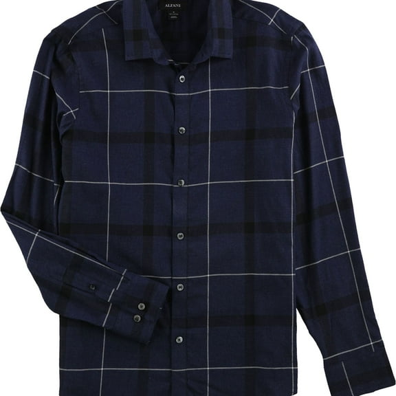 NEW Blue Mens Size Small S Plaid Flannel Button Down Shirt