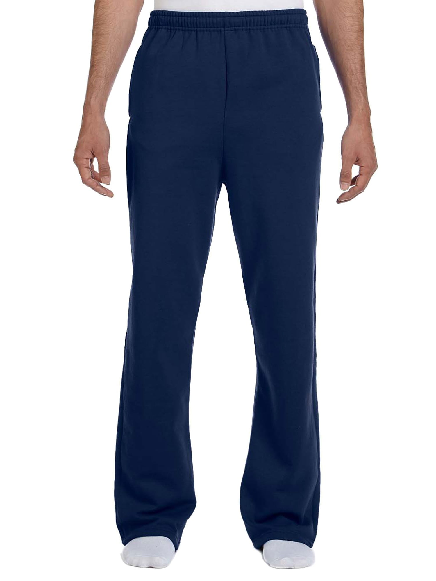 Jerzees Men's Elastic Waist Open Bottom Pocket Sweatpant, Style 974MP ...