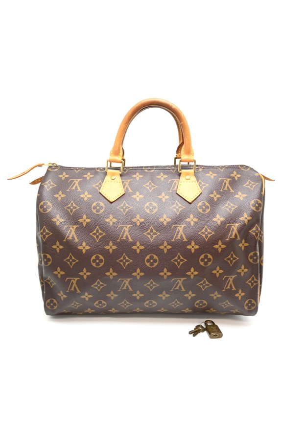 Pre-Owned Louis Vuitton Speedy 35 Women's/Men's Handbag M41524 (Discontinued) Monogram Brown