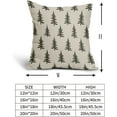 thumbnail image 4 of Christmas Tree Pillow Covers 20x20 Set of 2 Olive Gree Xmas Tree Rustic Style Winter Decorative Outdoor Pillowcases Farmhouse Vintage Holiday Decorations Throw Cushion Case Decor for Couch Sofa Bed, 4 of 5
