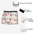 thumbnail image 3 of Lsque Retro bows Pattern Men’s Total Support Pouch Boxer Briefs, X-Temp Cooling, Moisture-Wicking Underwear, Regular, Long-leg and Trunk-XX-Large, 3 of 5