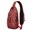 Red Christmas Deer, variant on Sling Backpack,Red Christmas Deer and Tree Pattern Crossbody Bag with Water Bottle Holder,Waterproof Sling Bag for Men/Women with Chest Phone Holder for Hiking,Travel