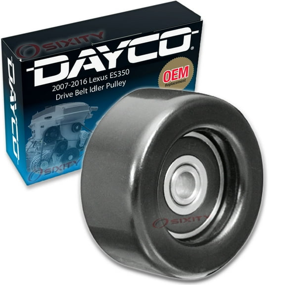 Dayco Drive Belt Idler Pulley compatible with Lexus ES350 2007-2018