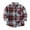 Brick Red, variant on Boys Flannel Shirt Toddler Buffalo Plaid Shirt Long Sleeve Button Down Shirts Kids Casual Tops (White, 13-14 Years)