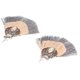 thumbnail image 4 of Pendiente en forma de abanico, 1 par de pendientes de estilo étnico de aleación retro, pendiente étnico bohemio con acabado de lujo, 4 of 12