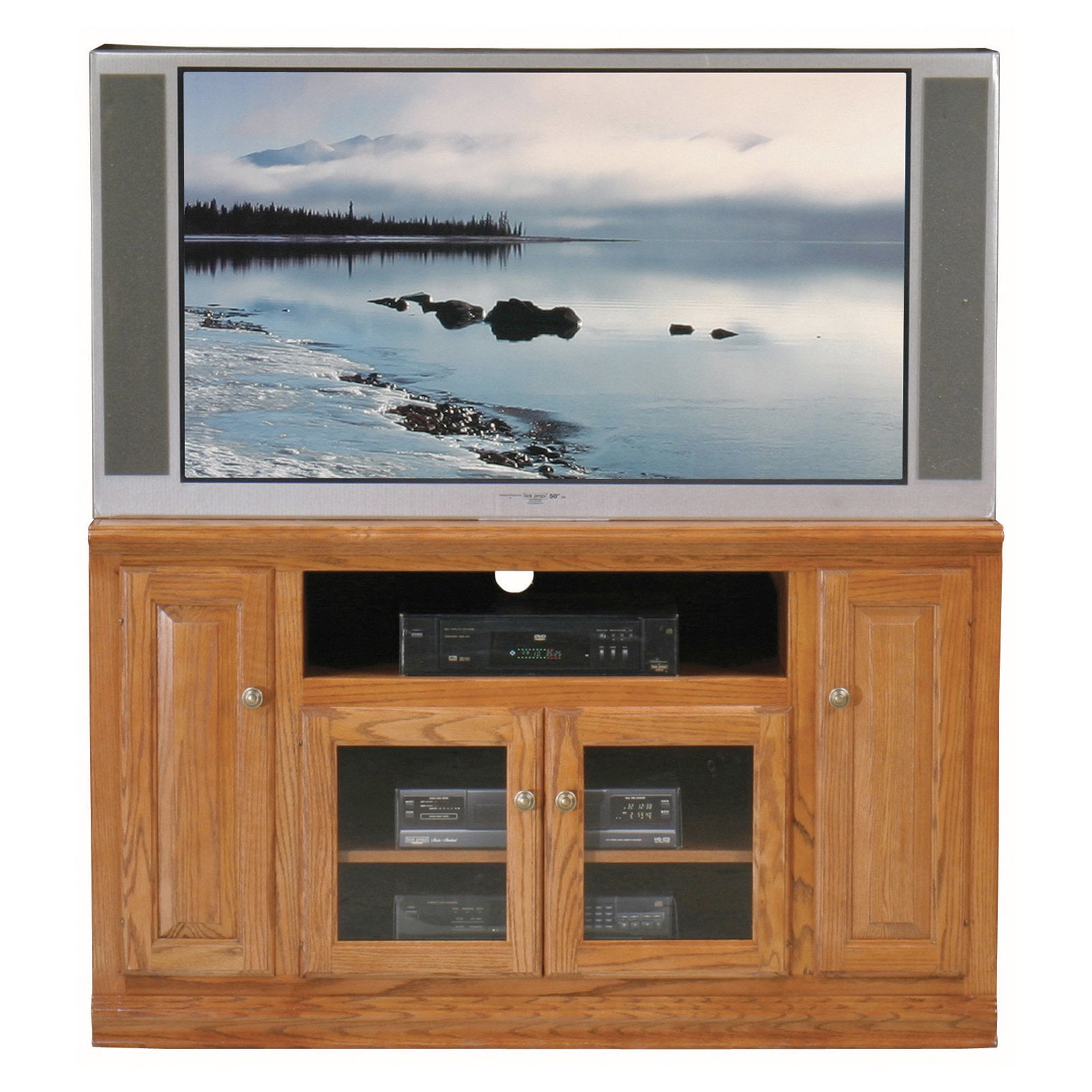 Tall Media Center
 - Eagle Furniture Classic Oak Thin Customizable 55 In Tall Entertainment Tv Stand Walmart Com Walmart Com