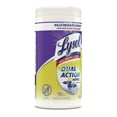 thumbnail image 3 of LYSOL Brand 19200-81700 7 in. x 7.5 in. 1-Ply Dual Action Disinfecting Wipes - Citrus, White/Purple (6 Canisters/Carton), 3 of 11