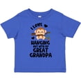 thumbnail image 3 of Inktastic Monkey I Love Hanging out with My Great Grandpa Boys or Girls Toddler T-Shirt, 3 of 5