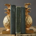 thumbnail image 3 of Ember Interiors Pineapple Shaped Gold Resin Bookends (Set of 2 Pieces), 3 of 4