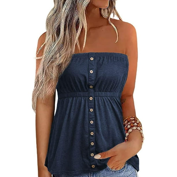 Mawclos dames chemisier sans manches d bardeurs bandeau tube top