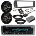 thumbnail image 1 of Select 1996-13 / 2006-13 Harley Davidson Stereo Install Kit - Kenwood USB CD Bluetooth Marine Radio, 2x Crunch 6.5" Speakers, Dash Radio Install Kit, Speaker Adapters, Thumb Control Module, Antenna, 1 of 6