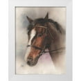 thumbnail image 1 of Besedina, Anastasiia 25x32 White Modern Wood Framed Museum Art Print Titled - Brown Horse, 1 of 4