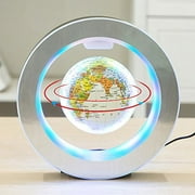 FUGEST Levitation Floating Globe 4inch Rotating Magnetic Mysteriously Suspended In Air World Map Home Decoration Crafts Fashion Holiday Gifts (White)