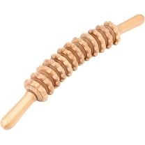 Wooden Curved Massager Handheld Roller Stick, Trigger Point Manual Massager for Fascia, Cellulite, Muscle & Lymphatic Drainage, Body Therapy Massager, Muscle Belly Waist Relief Tool