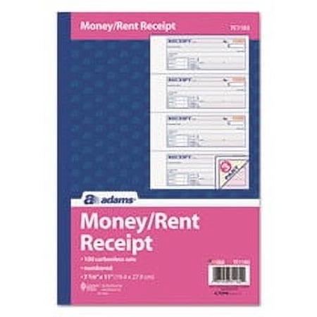 Adams TC1182 Tape Bound Money/Rent Receipt Book