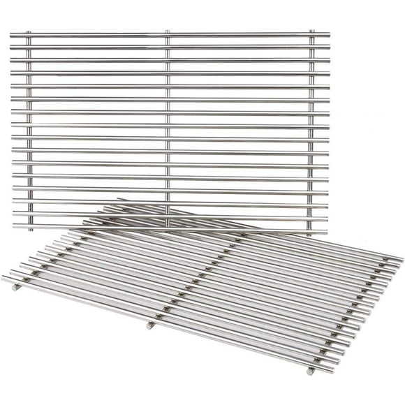 Stainless Steel Grill Grates Replacement for Weber Spirit 300 Series, Genesis Silver B/C, 17.3 inch Cooking Grates 7525-2 Packs