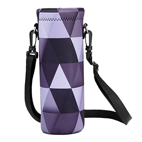 Adjustable Shoulder Strap Insulated Neoprene Water Bottle Carrier Bag Case Pouch 