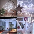 thumbnail image 5 of String Lights, USB Fairy Lights Plug in 66 ft 200 LED Twinkle String Lights Silver Wire Lights with Remote and Timer 8 Modes Outdoor Indoor Waterproof Starry Lights DIY Party Wedding, White, 5 of 8