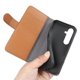 thumbnail image 4 of For Samsung Galaxy S24 FE Case Genuine Split Leather Phone Cover with Wallet Stand - Blue, 4 of 5