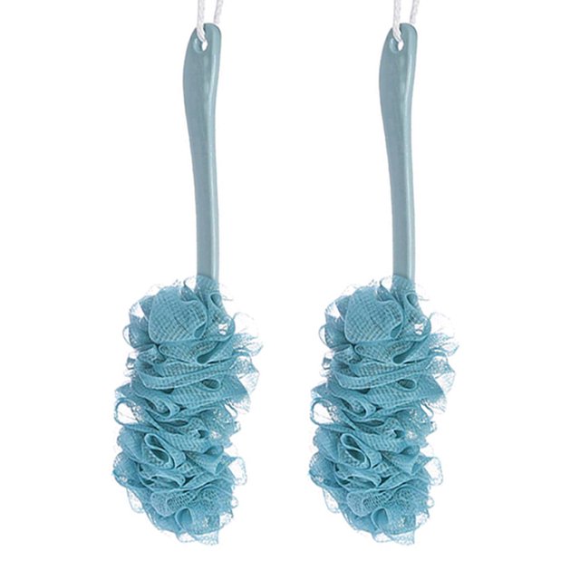 2 cepillos domésticos de mango largo para ducha, cepillos para fregar la espalda, cepillos para fregar en el baño, cepillos para ducha para adultos MFZFUKR BST3022884-2