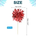thumbnail image 2 of Uxcell 30 Pcs Firework Cupcake Toppers Sparkle Tassel Picks Red, 2 of 7