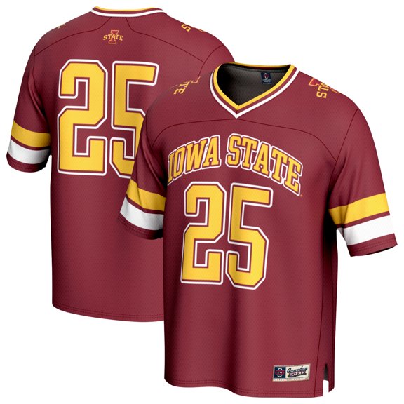 Unisex GameDay Greats Cardinal Iowa State Cyclones Lightweight Collegiate Football Fashion Jersey