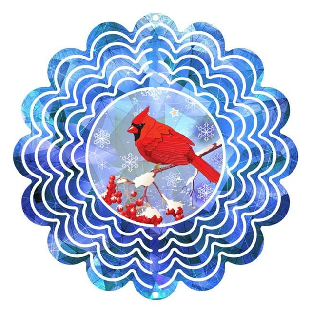 Next Innovations 101401001-WINTERRED 6 in. Winter Red Wind Spinner Yard Decor