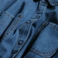 thumbnail image 6 of QUNYINEY Spring Dresses for Women 2026 Long Sleeve Denim A Line Button Long Dresses Loose Fit Collared with Pockets Pleated Shirt Dress, 6 of 8