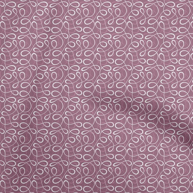 oneOone Cotton Flex Pink Fabric Abstracts Sewing Material Print Fabric By The Yard 40 Inch Wide