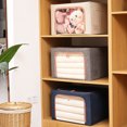 thumbnail image 5 of Clear Window Handles Closet Organization Clothes Storage Baskets Foldable Containers Bedroom 66L, 5 of 5