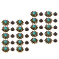 thumbnail image 1 of 20 Sets Rivets Vintage, Metal Conchos Buckles Daisy Conchos Buckles Botón, 1 of 7