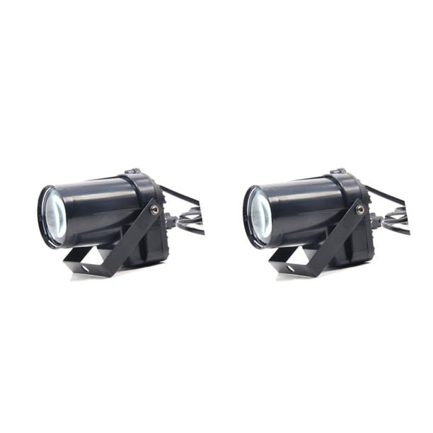 Billuyoard Focos LED RGB, proyector de haz de espectáculo de fiesta brillante reutilizable, luces de escenario compactas portátiles ajustables Enchufe de EE. UU. 2piezas