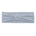 thumbnail image 5 of MDS Pack of 200 Spandex Chair Sashes Bow Ties With Buckle for Wedding - Light Silver, 5 of 8