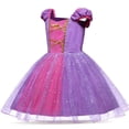 thumbnail image 3 of Disfraz de princesa, elegante vestido de tul con forma de margarita para niña pequeña, 3 of 6