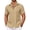 Sesame, variant on Men's Cuban Guayabera Shirt Summer Beach Vacation Shirt Casual Short Sleeve Button Down Resort Wear
