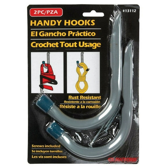 CRAWFORD 13112-6 Storage Hook, 25 lb Weight Capacity, Galvanized Steel