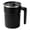 Black, variant on Self Stirring Coffee Mug with Temperature Display, 13.5oz Rechargeable Mixing Cup, Stainless Steel Electric Stirring Cup with Lid & Handle for Coffee Cocoa Matcha and Hot Beverages, Green