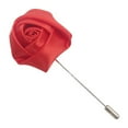 thumbnail image 4 of Men's Lapel Pins Groom Boutonniere Wedding Silk Rose Flower Handmade Satin Boutonniere Pin for Suit Wedding Groom, 4 of 8
