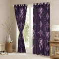 thumbnail image 3 of Feelyou Damask Black Out Curtains, Dragon Dreamcatcher Curtains Pack of 2 (42x63 Each), 3 of 6