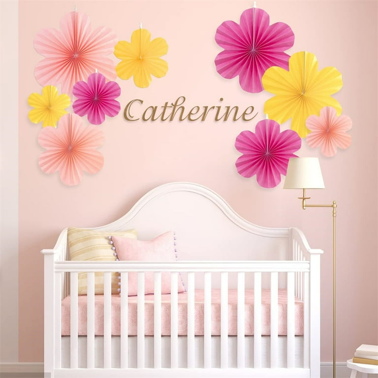 14 Stück Rosa Papier Party Dekorationen, Papier Pompoms Dekorationen