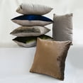 thumbnail image 5 of The HomeCentric Decorative Brown 18"x18" (45x45 cm) Pillow Covers, Velvet Double Side Pillows Throw Pillows For Sofa, Solid Color Pattern Modern Style - Velvet Choco Jules, 5 of 5
