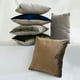 thumbnail image 4 of Fundas de almohada decorativas HomeCentric color marfil de 35 x 35 cm (14 x 14 pulgadas), cojines de terciopelo de doble cara para sofá, diseño moderno de color liso - Terciopelo Marfil Jules, 4 of 7