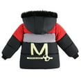 thumbnail image 3 of Ydojg Boys Hoodie Coat Winter Fashion Long Sleeve Warm Thicken Jacket Fall Winter Outdoor Kids Clothes Red Size 2-3 Years, 3 of 8